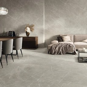 Piastrella da pavimento e rivestimento interno 120 x 120 cm Sp. 9 mm rettificato Eternal in gres porcellanato opaco taupe traffico medio forte (pei 3/5) R9 1.44 mq