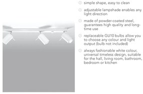 Apparecchio da soffitto bianco 4L Etna - Sollux