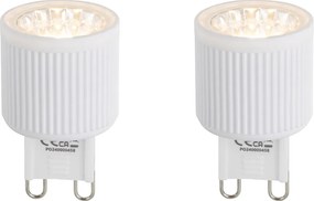 Set di 2 lampadine LED dimmerabili G9 24 mm 3W 300 lm 2700K