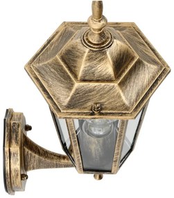 Applique da esterno 1xE27/60W/230V IP44 dorata