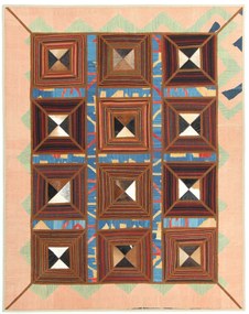 Kilim Tappeto 190x150 (Iran) Tessuto A Mano