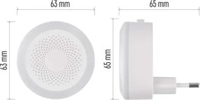 Lampada LED orientativa da spina LED/0,5W/230V