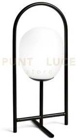 Drop lampada da tavolo 1 luce montatura nero verniciato attacco e27...