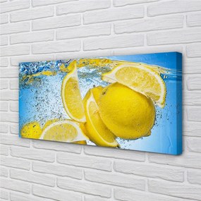 Quadro su tela Limoni in acqua 100x50 cm