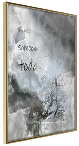 Poster  Inspire Someone  Cornice Quadri Cornice d'oro, Larghezza x Altezza Home decor 30x45