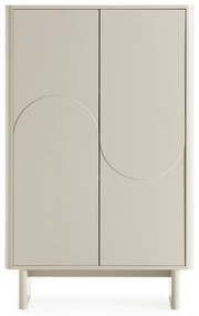 Armadietto color crema 80x130x40 cm Solei – MOME