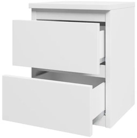 Comodino MALWA 40x40 cm bianco opaco