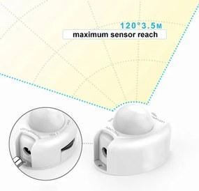 Ecolite DX-CDA-1 - Striscia LED con sensore 1,2 m LED/3,6W/230V