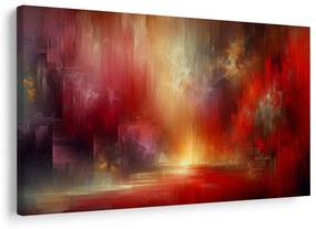 Quadro su tela – Luce rossa nella nebbia