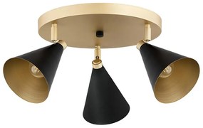 Argon 6262 - Faretto LUCINDA 3xE14/7W/230V nero/oro