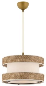 Lampadario con cavo HALO 1xE27/60W/230V crema/beige