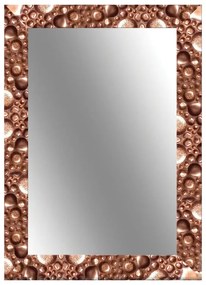 Specchio VESUVIO rettangolare in legno bronzo 118 x 88 cm