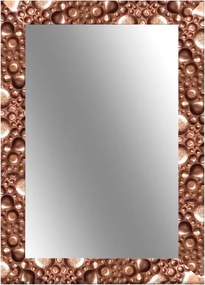 Specchio VESUVIO rettangolare in legno bronzo 88 x 68 cm