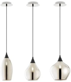 Redo 01-3190 - Lampadario a sospensione con filo TANNER 1xE14/28W/230V diametro 15 cm