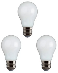 e3light - 3-pack Lampadina LED 4W (470lm) Opale CRI95 Dimmerabile E27