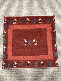 Gabbeh Tappeto persiano 40x40 Rosso (Iran) Annodato A Mano