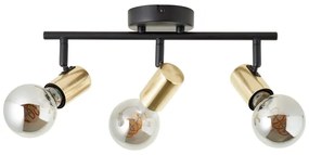 Brilliant - Faretto KERRY 3xE27/40W/230V nero/ottone
