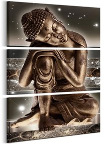 Quadro Buddha at Night  Colore Marrone, Dimensioni e Misure 60x90