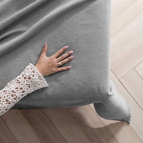 Copriletto grigio in ciniglia 220x240 cm Talo – Filumi