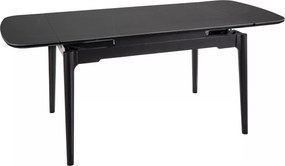 Tavolo Sento in ceramica nero opaco – 120/180x80x75 cm