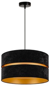 Duolla - Lampadario a sospensione con filo DUO 1xE27/15W/230V diametro 40 cm nero/oro