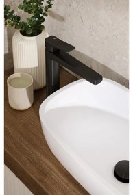 KFA Armatura 4522-815-81 - Miscelatore per lavabo + piletta di scarico MALAGA 15,9 cm colore nero