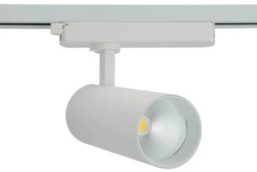 Faro LED 30W Monofase 38°/60° 130lm/W CRI92 no Flickering Colore Bianco Naturale 4.000K