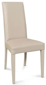 JACQUELYN - sedia moderna ecopelle con gambe antracite