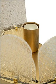 Lampada da parete dorata in vetro Gris – Mauro Ferretti