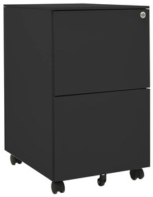 Schedario Mobile Antracite 39x45x67 Cm İn Acciaio /
