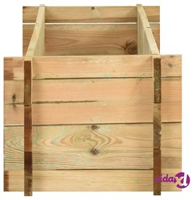 vidaXL Fioriera Giardino Letto Vegetale in Legno Impregnato 120 cm