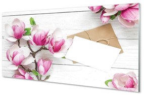 Pannello paraschizzi Tavole di magnolia 100x50 cm