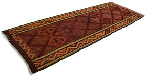 Kilim Tappeto 320x130 (Indian) Tessuto A Mano