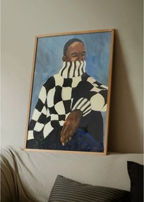 Poster 50x70 cm Check – Hanna Peterson – The Poster Club