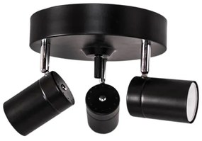 ByRydens 4200710-4002 - Faretto CORRECT 3xGU10/7W/230V nero