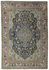 Ghom Tappeto persiano 230x330 Blu (Iran) Annodato A Mano
