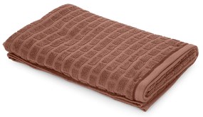 Telo doccia cotone Pop Corn Brick malva scuro