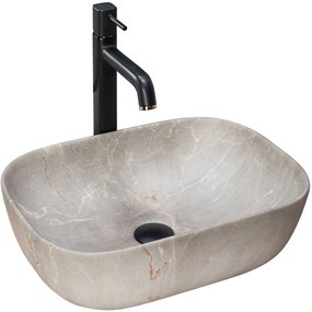 Lavabo da appoggio Rea Livia Beige