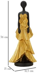 Statuetta in poliresina (altezza 33 cm) Fashion Woman - Mauro Ferretti