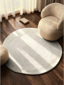 Tappeto rotondo color crema in misto lana tessuto a mano ø 160 cm Kari Organic – Villeroy&amp;Boch