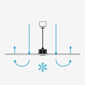 FARO 34361 - Ventilatore da soffitto OUTWOOD L marrone/bianco diametro 150 cm IP44 + TC