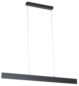 Lampada a sospensione grigio scuro incl. LED con telecomando - Casper