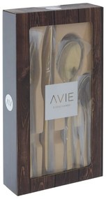 Posate in acciaio inox color oro 16 pezzi Avie - Premier Housewares