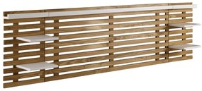 Testiera in pino bianco/naturale 240x62 cm Nidra - Marckeric