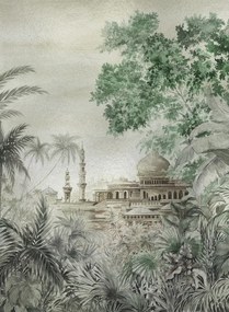 Coordonne Carta da parati panoramica Taj Majal Metallics - Silver