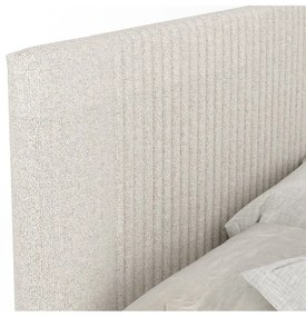 Letto boxspring beige con contenitore 180x200 cm Bergamo – Maison de Rêve