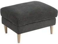 Pouf Bologna, Grigio, Tessuto, 52x68x42 cm, EPIKASA