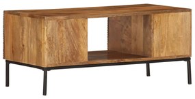 Tavolino da caffè 90x45x40 cm in legno massello di mango