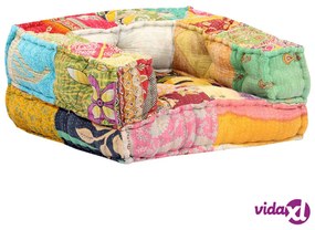 vidaXL Pouf Modulare in Tessuto Patchwork