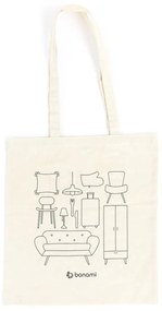 Borsa in tela color crema - Bonami